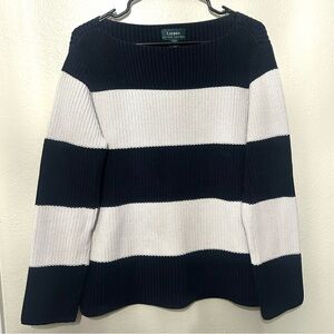❌SOLD❌ Ralph Lauren Vintage Navy and White Striped Sweater